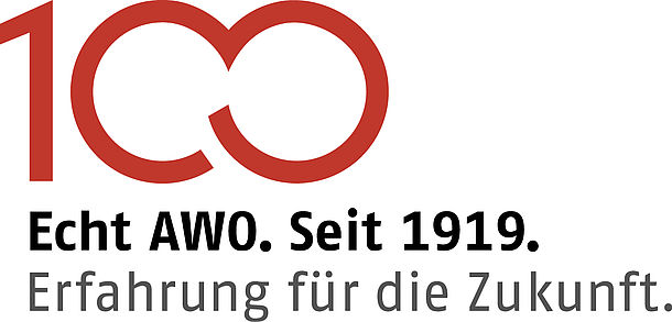 100 Jahre AWO - Das Bild zeigt das Jubiläumslogo zu 100 Jahre AWO.